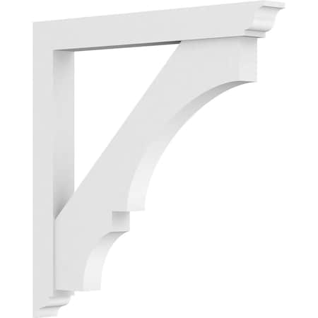 Ekena Millwork Standard Balboa Architectural Grade PVC Bracket With Traditional Ends, 3"W x 30"D x 30"H BKTP03X30X30BOA01